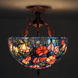40 cm Rustik Kırsal Tiffany...