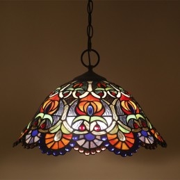 40 cm Avrupa Vitray Tiffany...