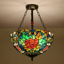 40 cm Avrupa Vitray Tiffany...