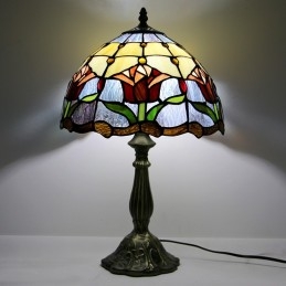 12 İnç Tiffany Lamba Vitray...